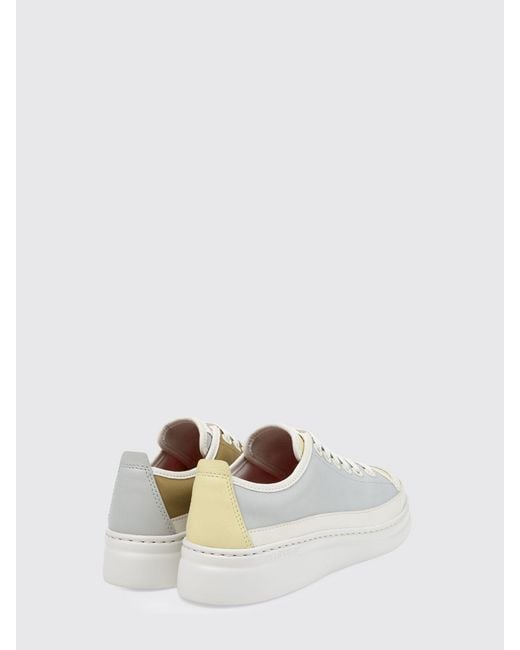 Camper White Twins Leather Sneakers