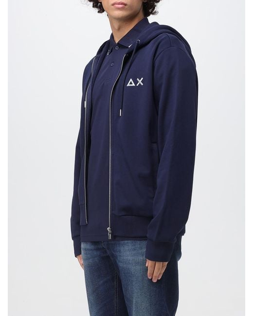 Sun 68 Blue Sweatshirt for men