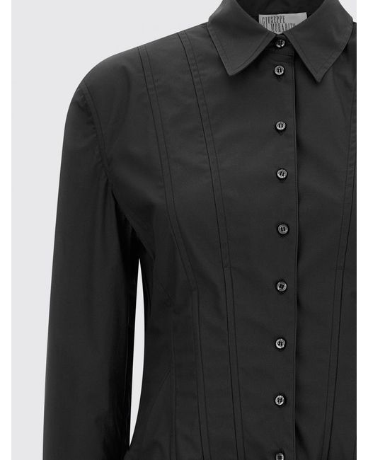 GIUSEPPE DI MORABITO Black Cotton Shirtdress