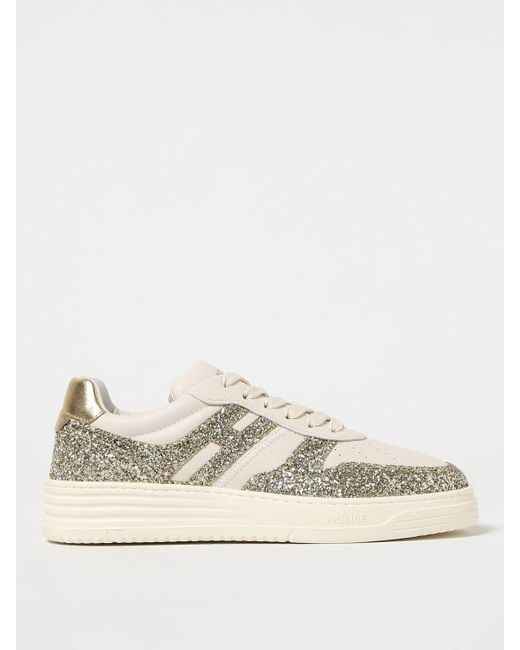 Hogan gold sneakers sale