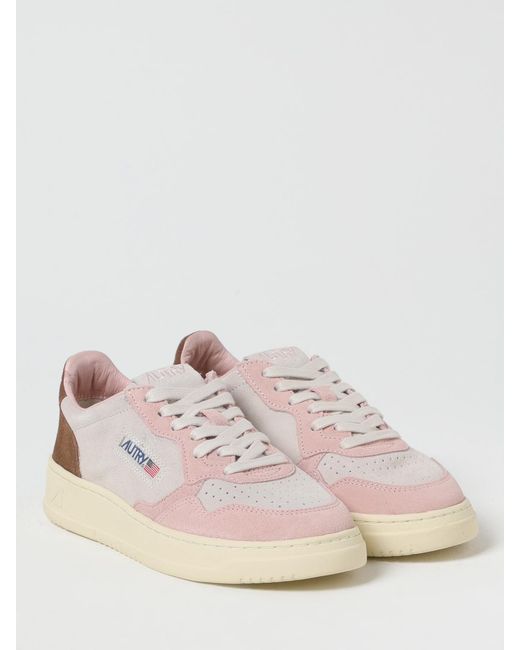 Autry Natural Medalist Suede Sneakers