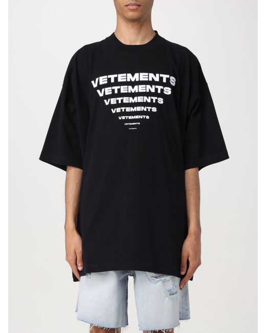 Vetements T-shirt in Black für Herren