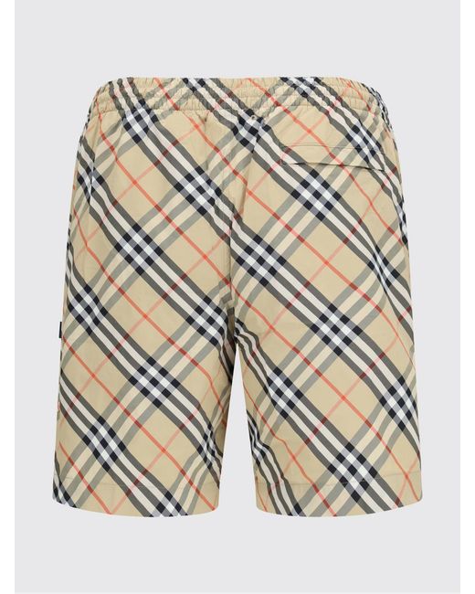 Burberry Natural Vintage Check Polyamide Swimsuit for men