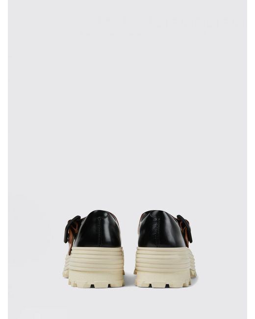 CAMPERLAB White Traktori Brushed Leather And Pu Mary Jane for men