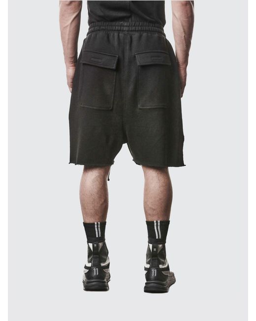 Thom Krom Black Cotton Shorts for men
