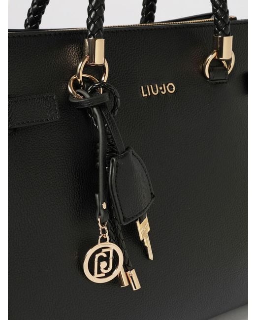 Liu Jo Black Grained Synthetic Leather Bag