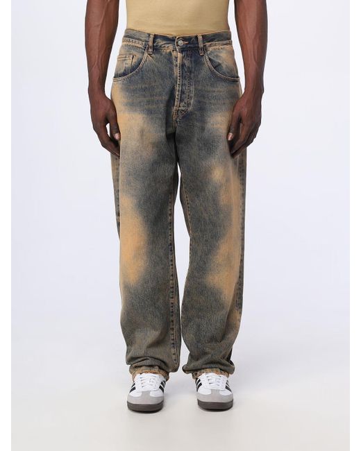 Aries Gray Jeans for men