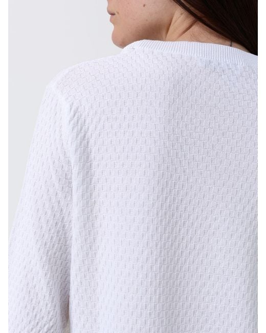 Kangra White Cotton Sweater