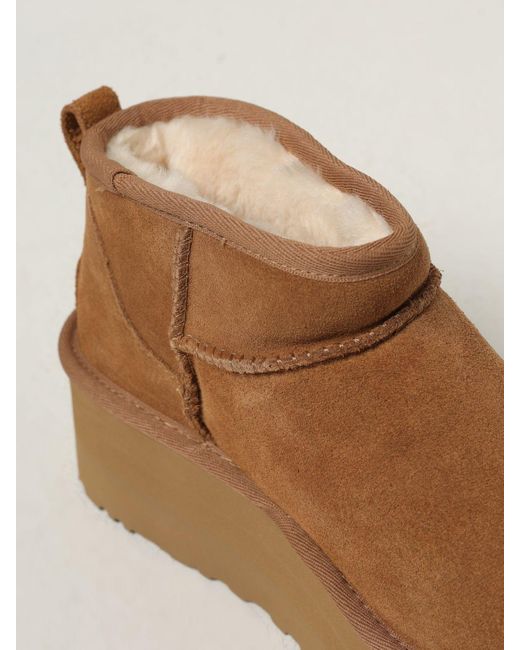 Ugg Brown Flat Ankle Boots