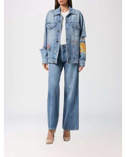 Philipp Plein Blue Printed Cotton Roedge Jacket