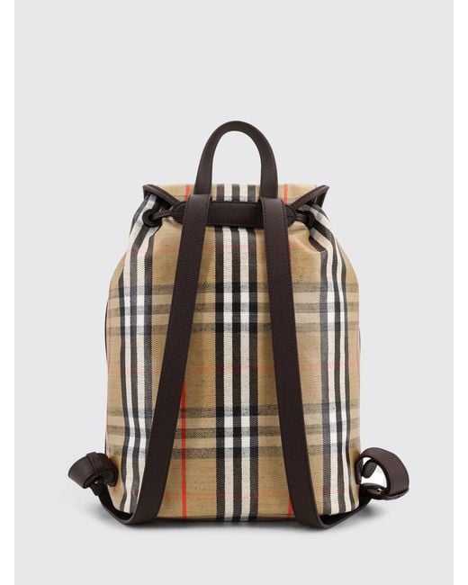 Burberry Natural Check Canvas Backpack for men