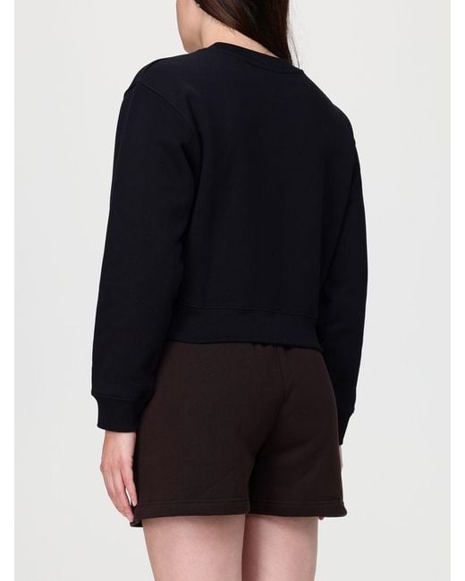 Maison Kitsuné Black Maison KitsunÉ Cotton Crew-Neck Sweatshirt