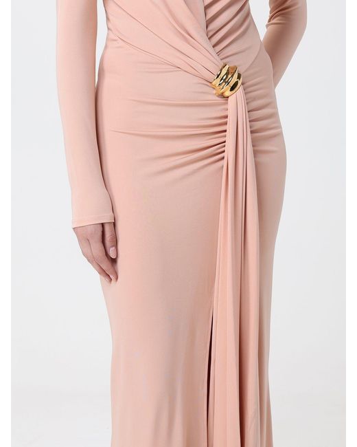 Elisabetta Franchi Pink Stretch Jersey Dress