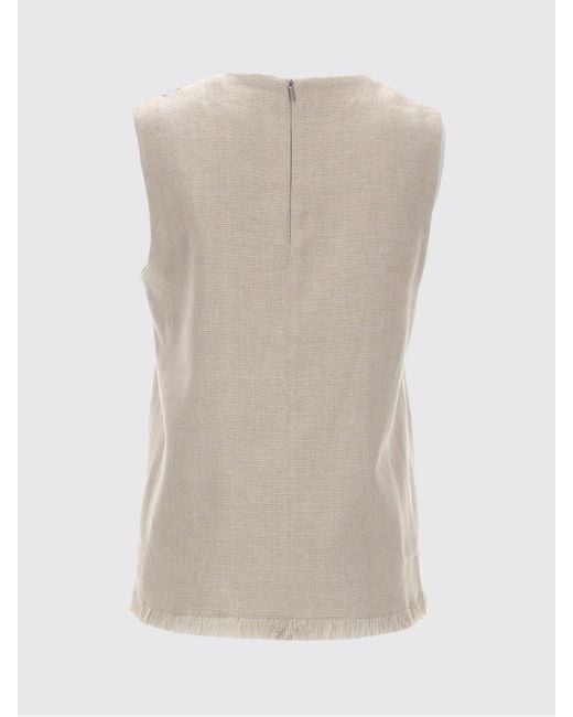 Max Mara Natural Linen And Cotton Top