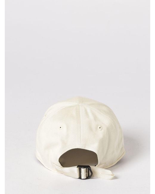 C P Company Natural Cotton Hat With Embroidered Logo for men