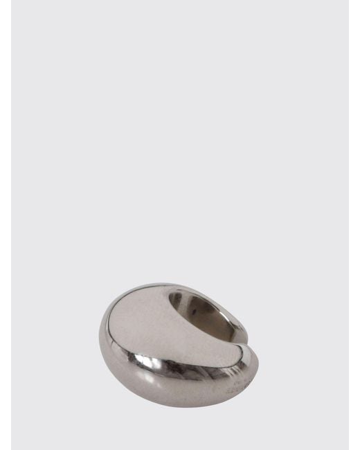 Jil Sander White Finish Brass Ear Cuff for men