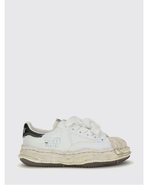 Maison Mihara Yasuhiro White Blakey Tarred Canvas Sneakers for men