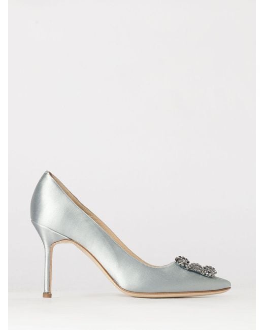 Manolo Blahnik White Shoes