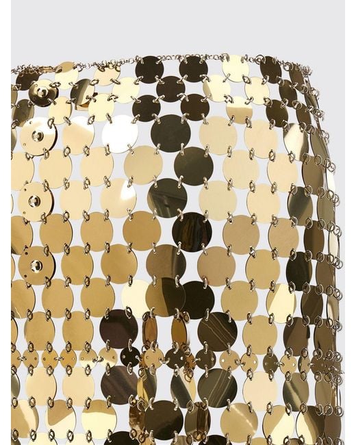 Rabanne Metallic Sequin Mini Skirt