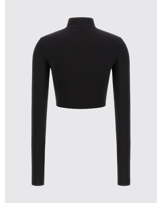 Off-White c/o Virgil Abloh Blue Cropped Slim-Fit Turtleneck Top