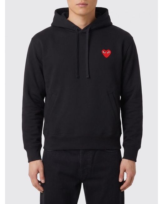 COMME DES GARÇONS PLAY Blue Comme Des Gar&Ccedil	Ons Play Jersey Hoodie for men