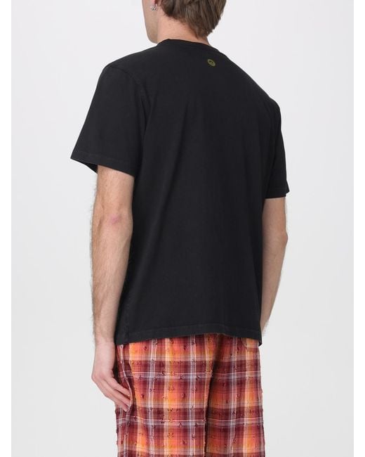 Barrow Black Cotton T-Shirt With Logo for men