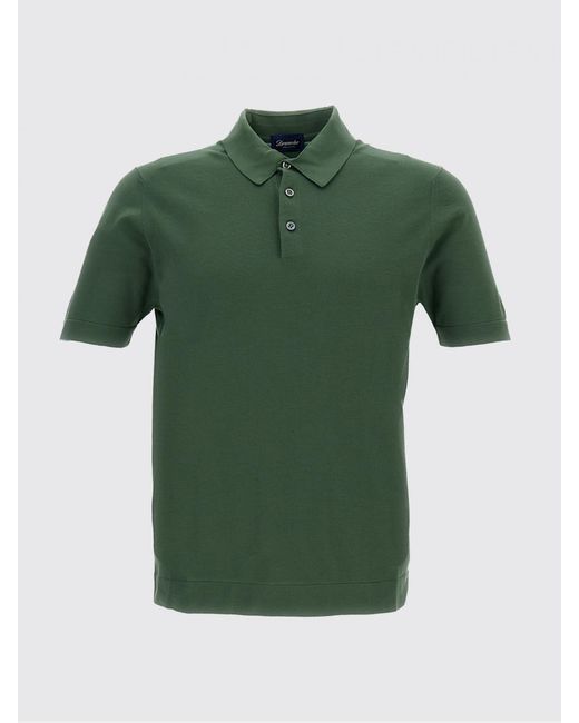 Drumohr Green Cotton Polo Shirt for men
