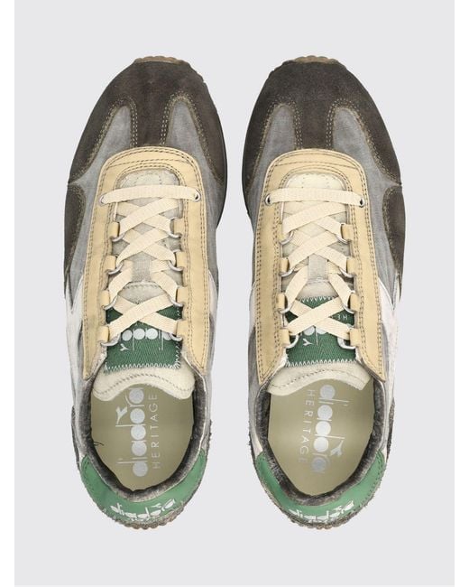 Diadora White Equipe Dirty Sneakers for men