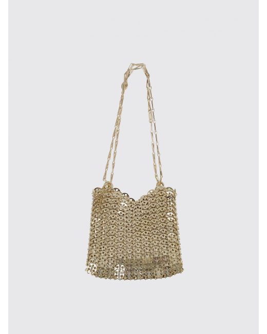 Rabanne White Schultertasche Damen