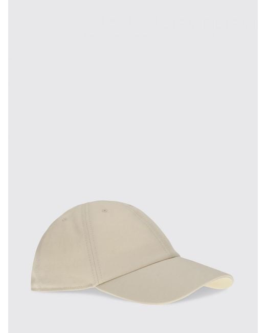 Fendi Natural Cotton Baseball Cap With Embroidered Ff Monogram for men