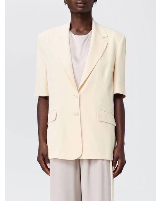 Hanita Natural Crepe Single-Breasted Blazer