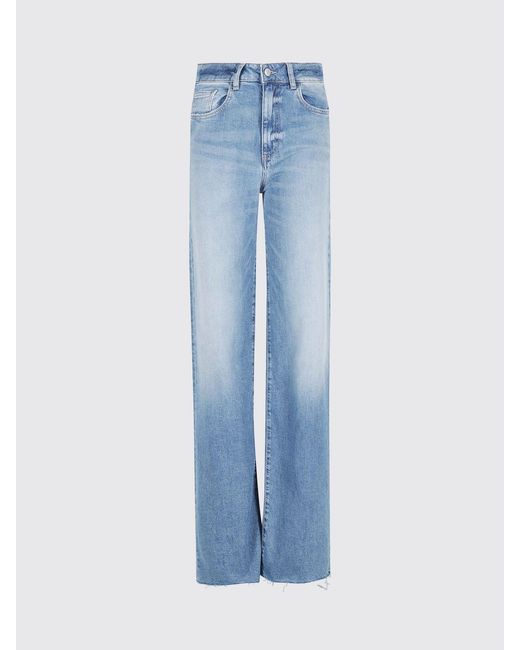 ICON DENIM Blue Palazzo Denim Jeans