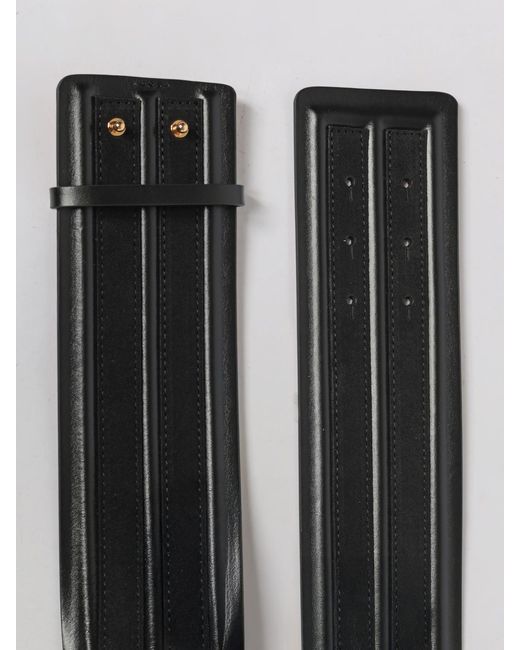 Elisabetta Franchi Gray Leather Belt
