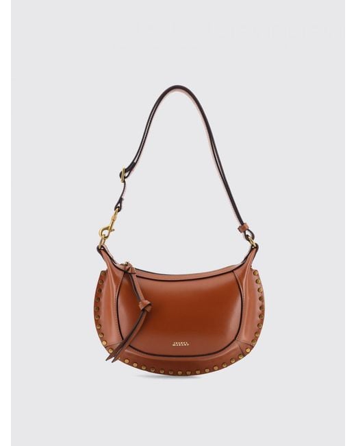 Isabel Marant White Oskan Moon Leather Bag