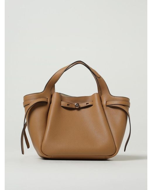 Tory Burch Metallic Romy Grained Leather Bag