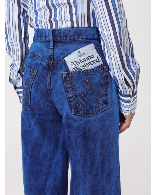 Jeans in cotone e lyocell di Vivienne Westwood in Blue