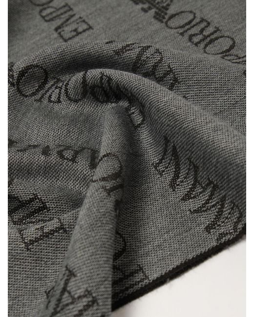Emporio Armani Gray Scarf for men