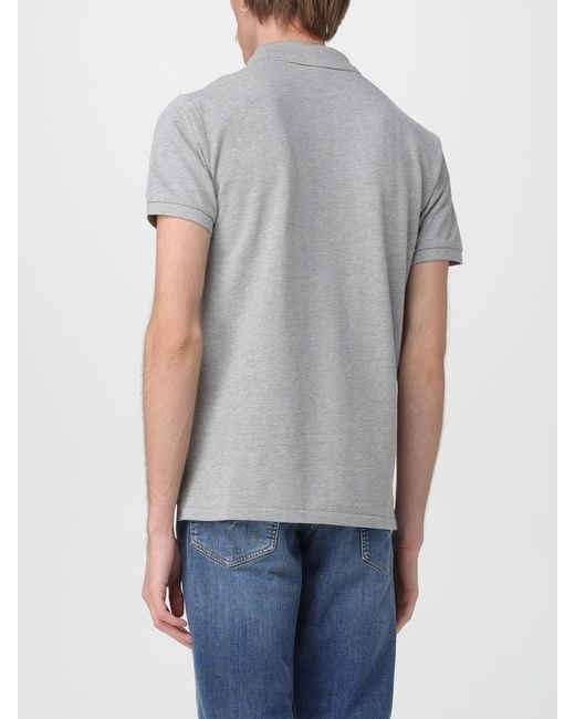 Polo Ralph Lauren Gray Cotton Polo Shirt With Pony Logo for men