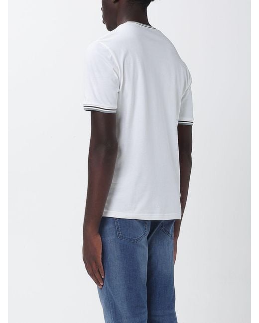 Jeckerson White Cotton T-Shirt With Logo for men