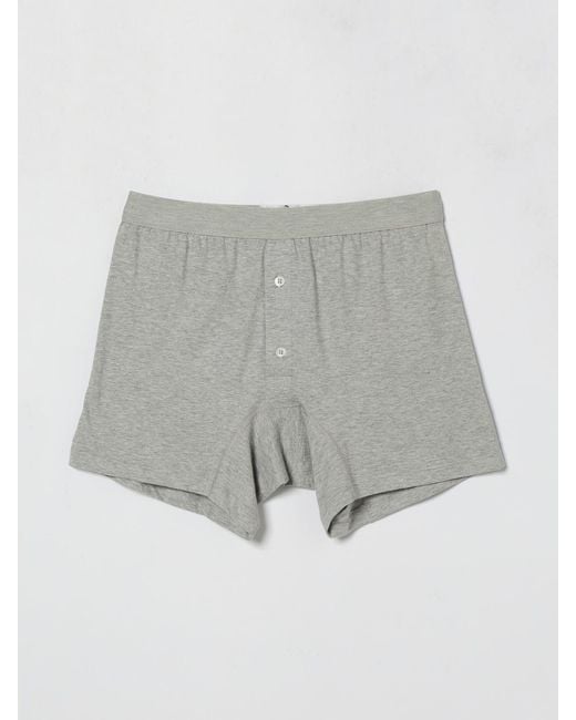 Comme des Garçons Gray Comme Des GarÇ Ons Cotton Boxer Shorts With Elasticated Waistband for men