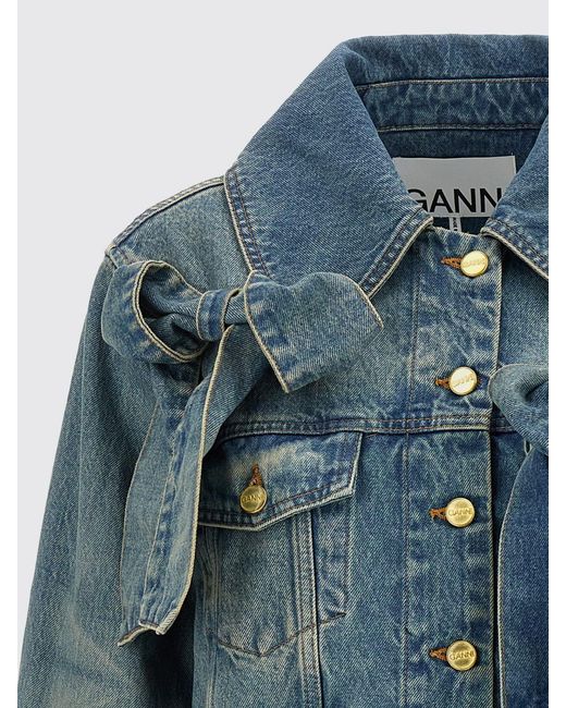 Ganni Blue Denim Jacket