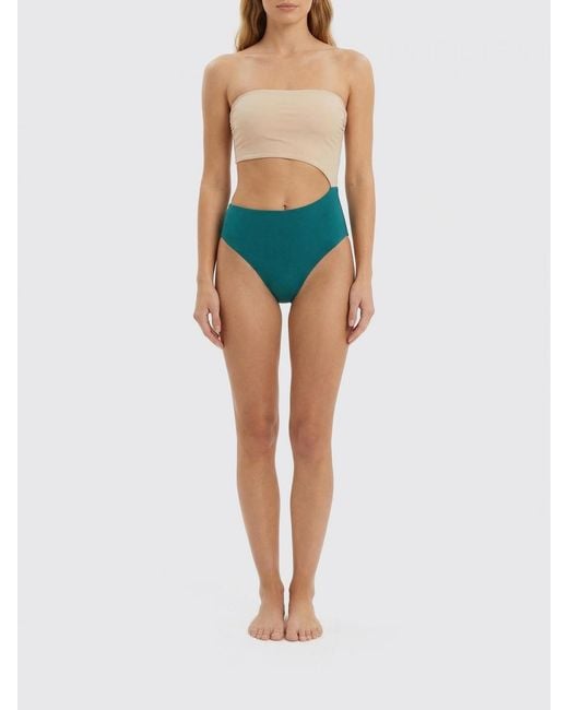 Eres Blue Jersey Cut Out Swimsuit
