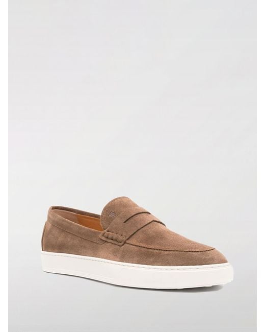 Tod's White Suede Loafers for men