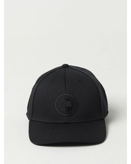 Cappello in cotone con logo di Canada Goose in Black da Uomo