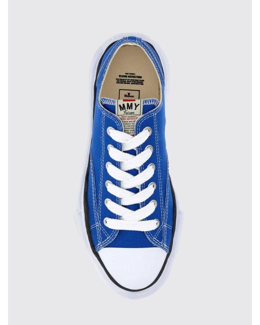 Maison Mihara Yasuhiro Blue Peterson Low Top Canvas Trainers With Rubber Sole for men