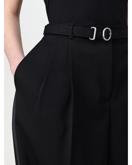 Jil Sander Black Wide Leg Highwaisted Trousers