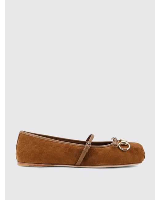 Gucci White Ballet Flats