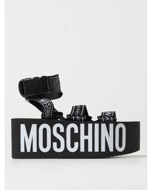 Moschino Couture Black Wedge Shoes