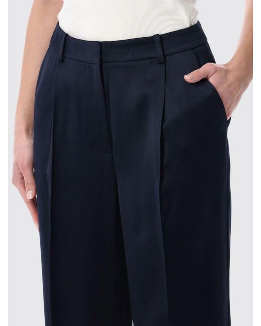 Anine Bing Blue Viscose Wide Leg Trousers