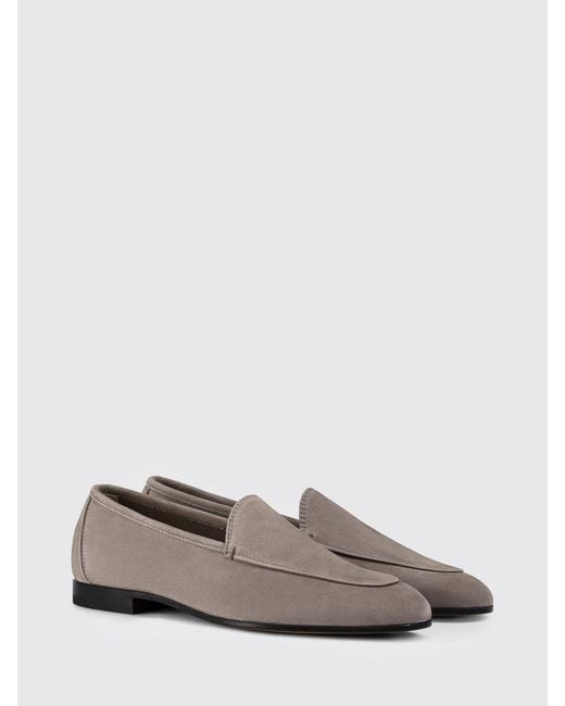 Doucal's White Suede Loafers